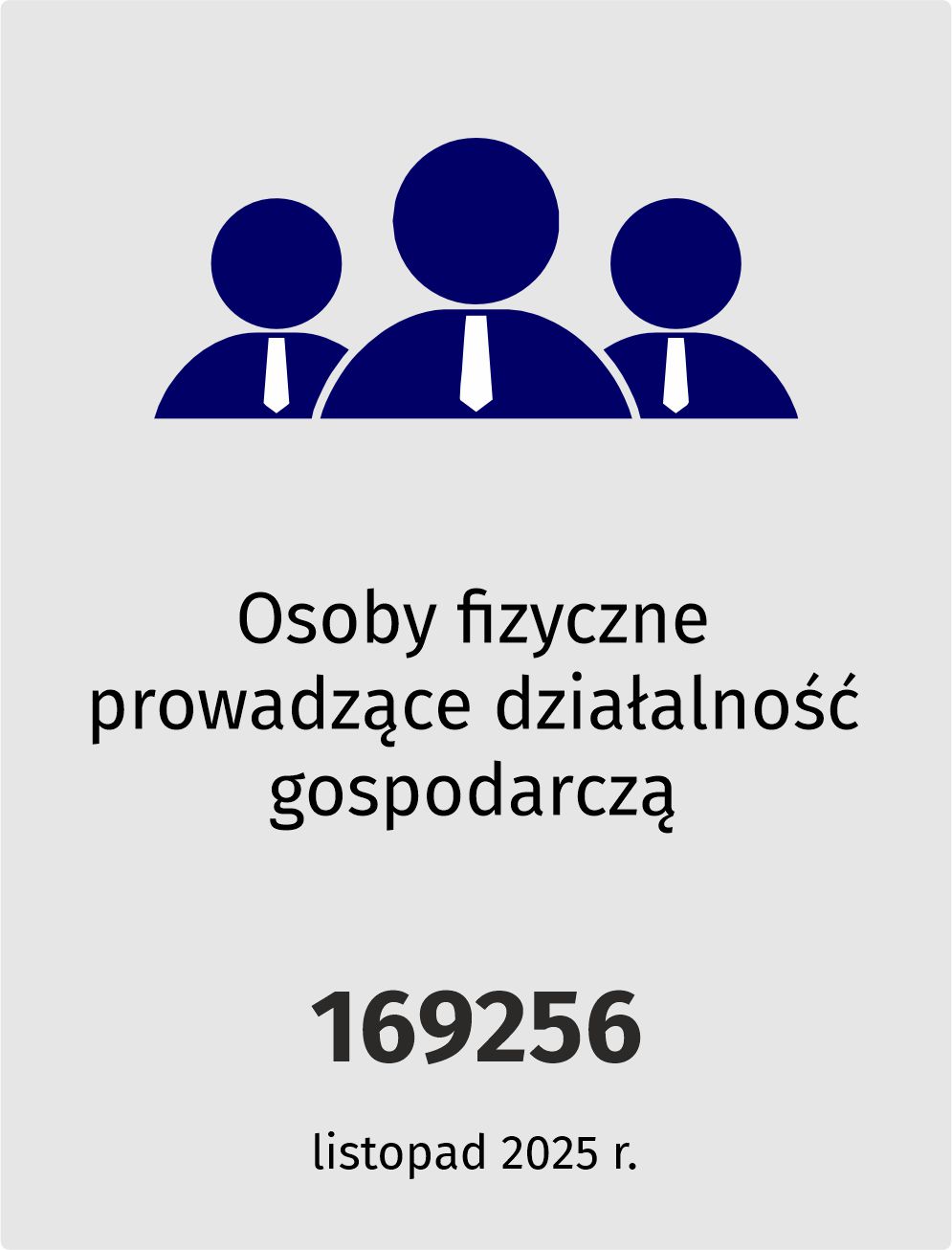 Osoby fizyczne prowadzące działalność gospodarczą