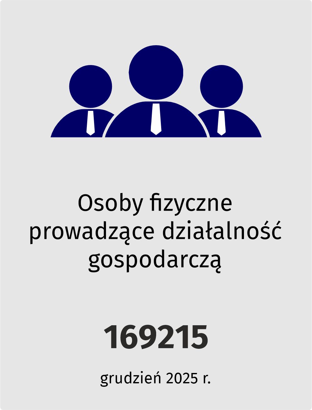 Osoby fizyczne prowadzące działalność gospodarczą