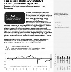 Koniunktura gospodarcza w województwie kujawsko-pomorskim w lipcu 2024 roku