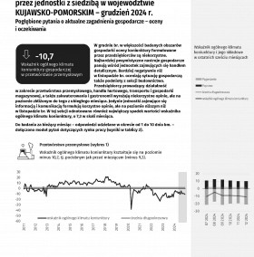 Koniunktura gospodarcza w województwie kujawsko-pomorskim w grudniu 2024 roku