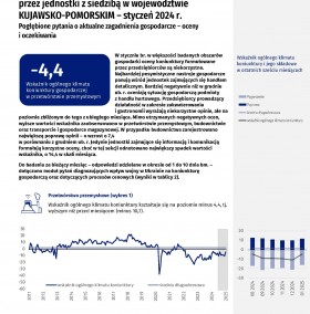 Koniunktura gospodarcza w województwie kujawsko-pomorskim w styczniu 2025 roku