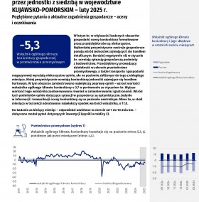 Koniunktura gospodarcza w województwie kujawsko-pomorskim w lutym 2025 roku