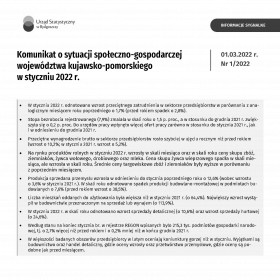 Pierwsza strona Komunikatu