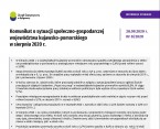 Komunikat o sytuacji społeczno-gospodarczej województwa kujawsko-pomorskiego - sierpień 2020 r. Foto