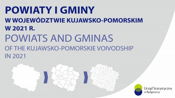 Powiaty i gminy w województwie kujawsko-pomorskim w 2021 r.