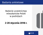 Uczestnictwo mieszkańców Polski (rezydentów) w podróżach 02-20.01.2018 Foto