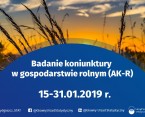 Badanie koniunktury w gospodarstwie rolnym (AK-R) 15-31.01.2019 Foto