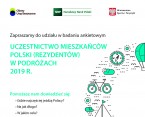 Badanie uczestnictwa mieszkańców Polski w podróżach 01-20.04.2019 Foto