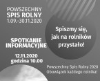 Spotkanie informacyjne - Powszechny Spis Rolny 2020 - Obowiązek każdego rolnika! Foto