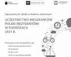 Badanie - Uczestnictwo mieszkańców Polski (rezydentów) w podróżach 1-20.10.2021 Foto