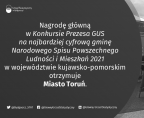 Wyniki Konkursu Prezesa GUS na najbardziej cyfrową gminę NSP2021 Foto