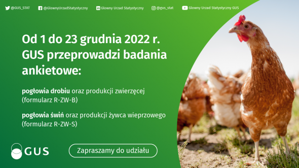 Badanie statystyczne z zakresu rolnictwa od 1 do 23 grudnia 2022 r.