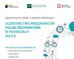 Uczestnictwo mieszkańców Polski (rezydentów) w podróżach 1-20.04.2023 r. Foto