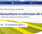 Badanie statystyczne z zakresu rolnictwa - Ankieta koniunktury w gospodarstwie rolnym 16-31.08.2023 r. Foto