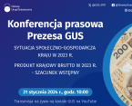 31 stycznia br. konferencja prasowa Prezesa GUS podsumowująca 2023 rok Foto